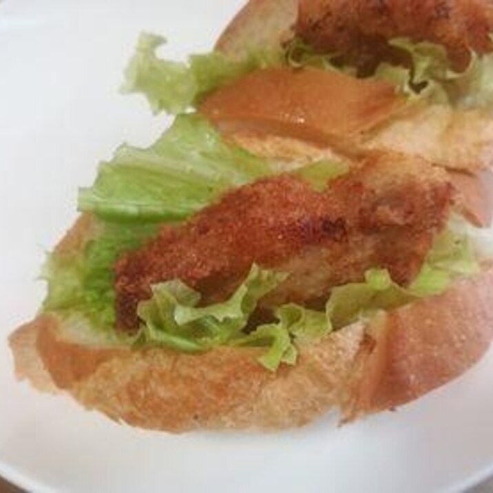 バゲットで作るカツサンド